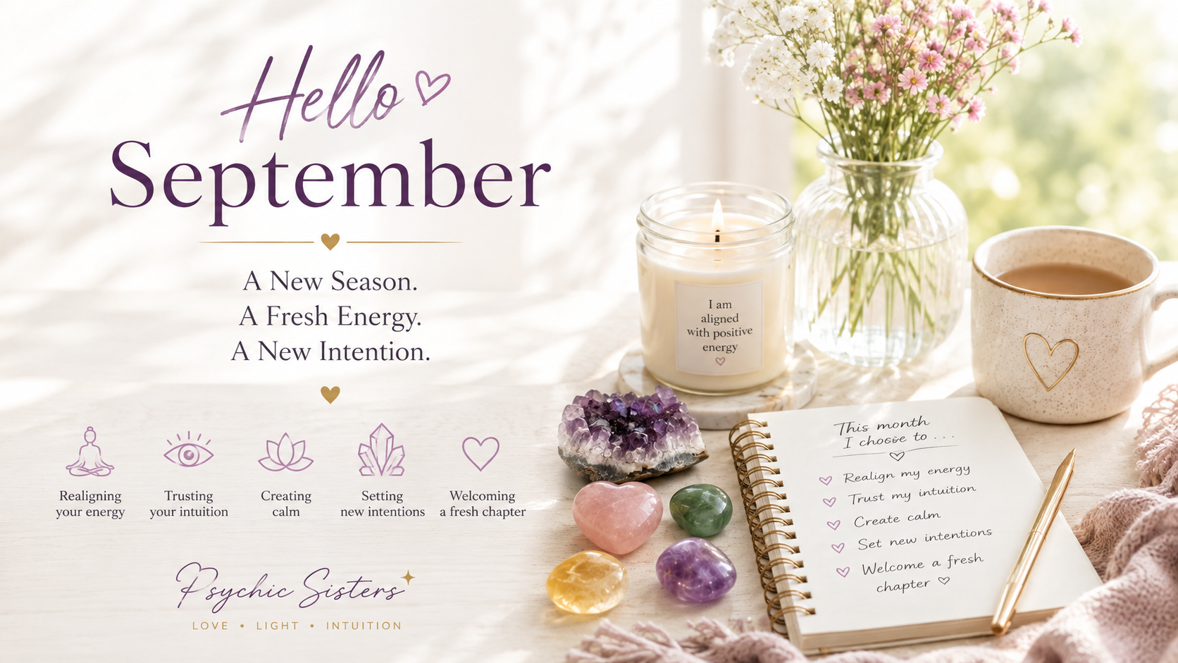 September: A New Season. A Fresh Energy. A New Intention.  