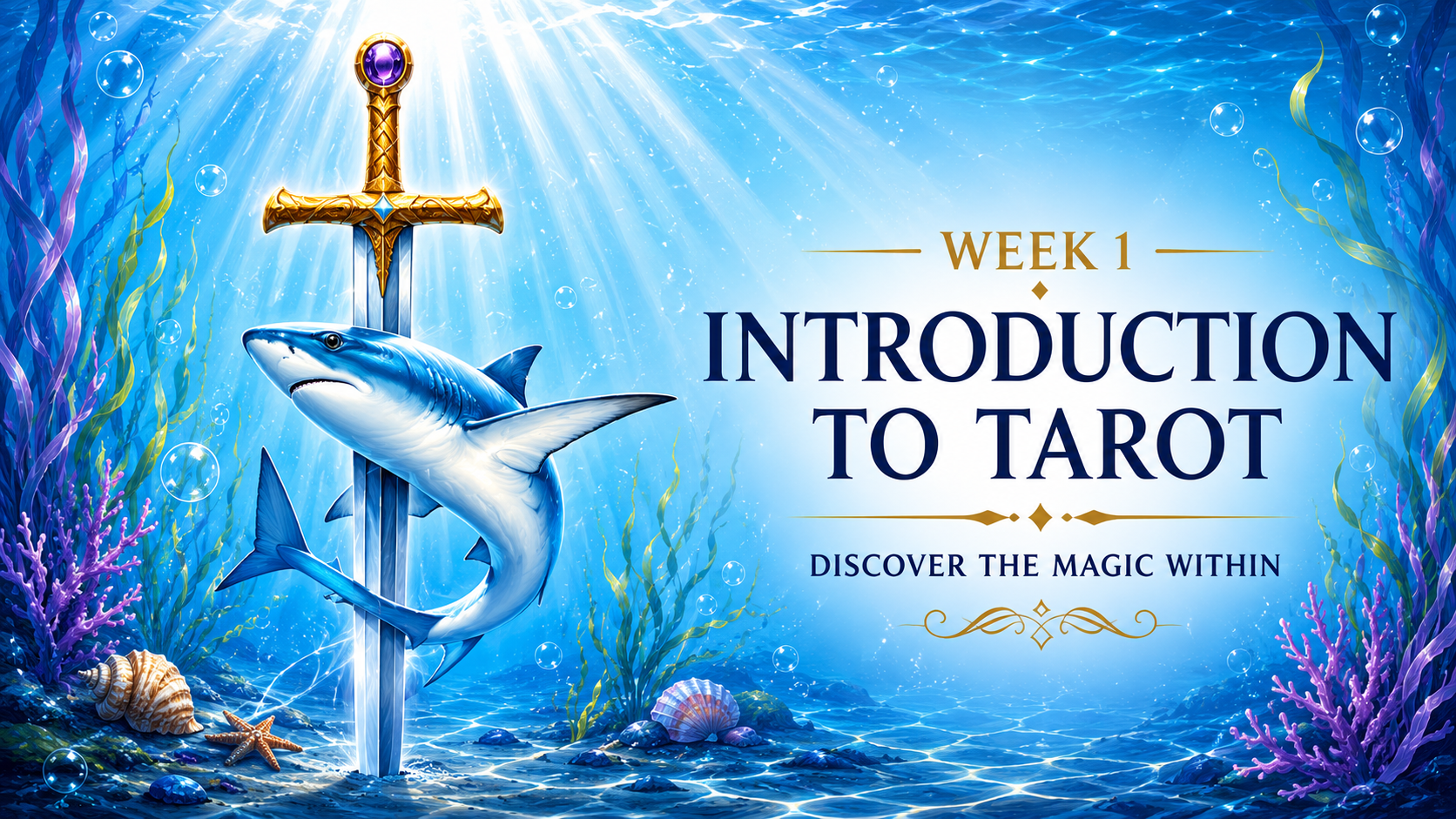 Week 1 Learn Tarot with Psychic Sisters - Beginner Tarot Course by Jayne Wallace featuring the Oceanic Tarot