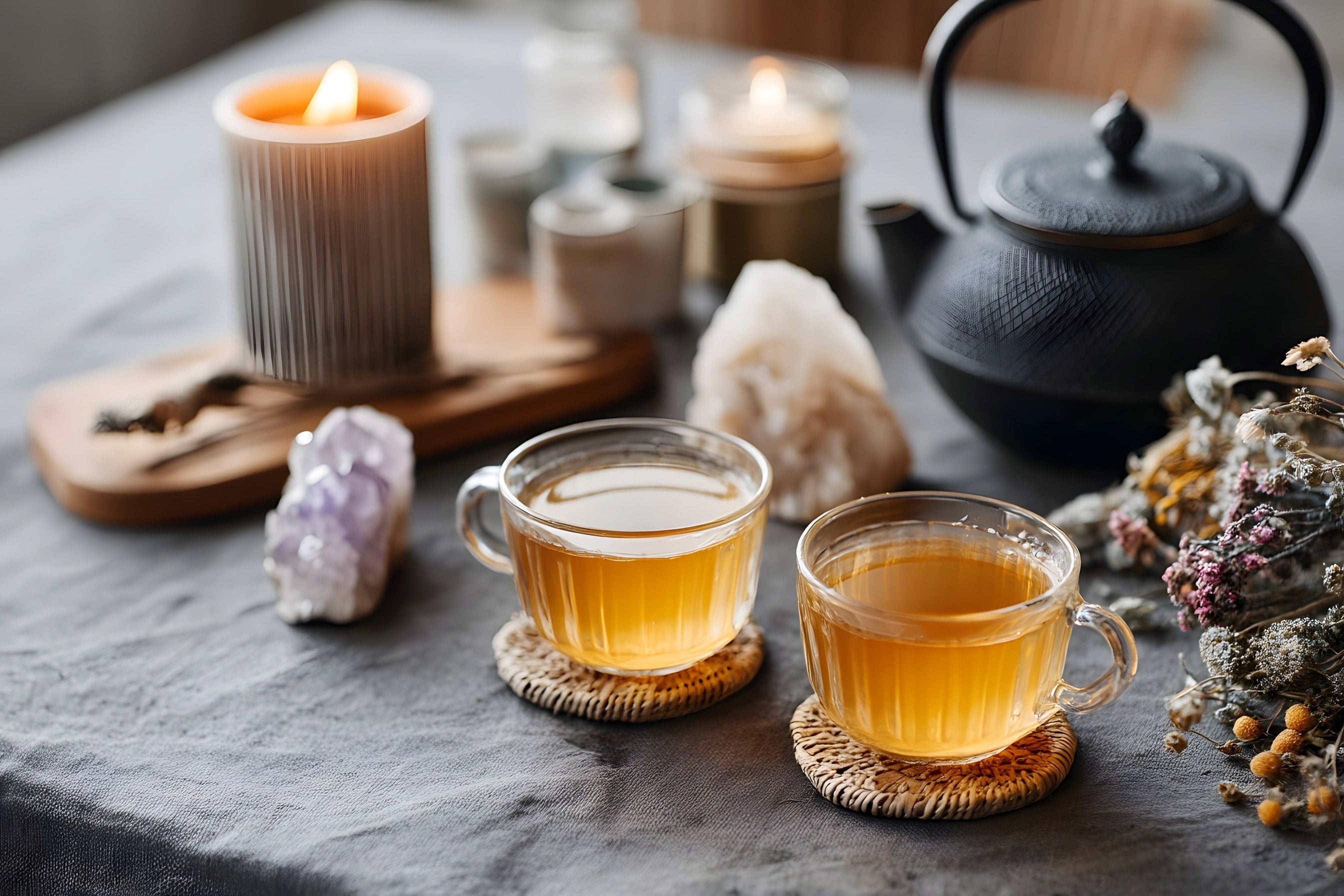 Illuminate Your Space & Spirit: The Magic of Crystal Candles