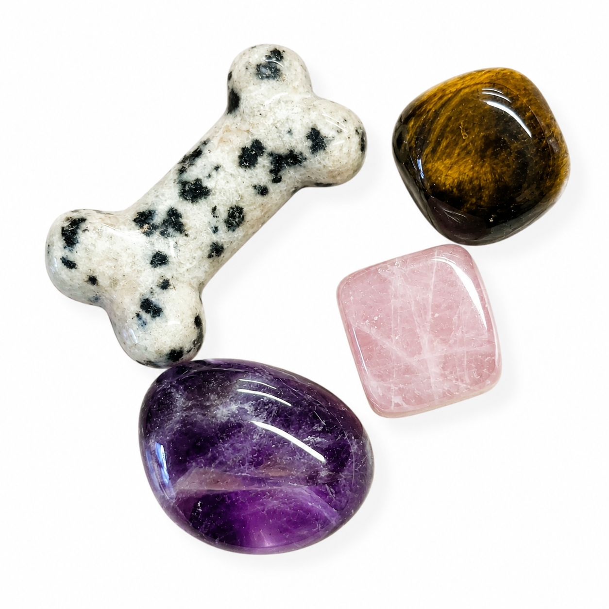 Pet Crystals Collection featuring crystal keepsakes for pets, designed for emotional balance and comfort.