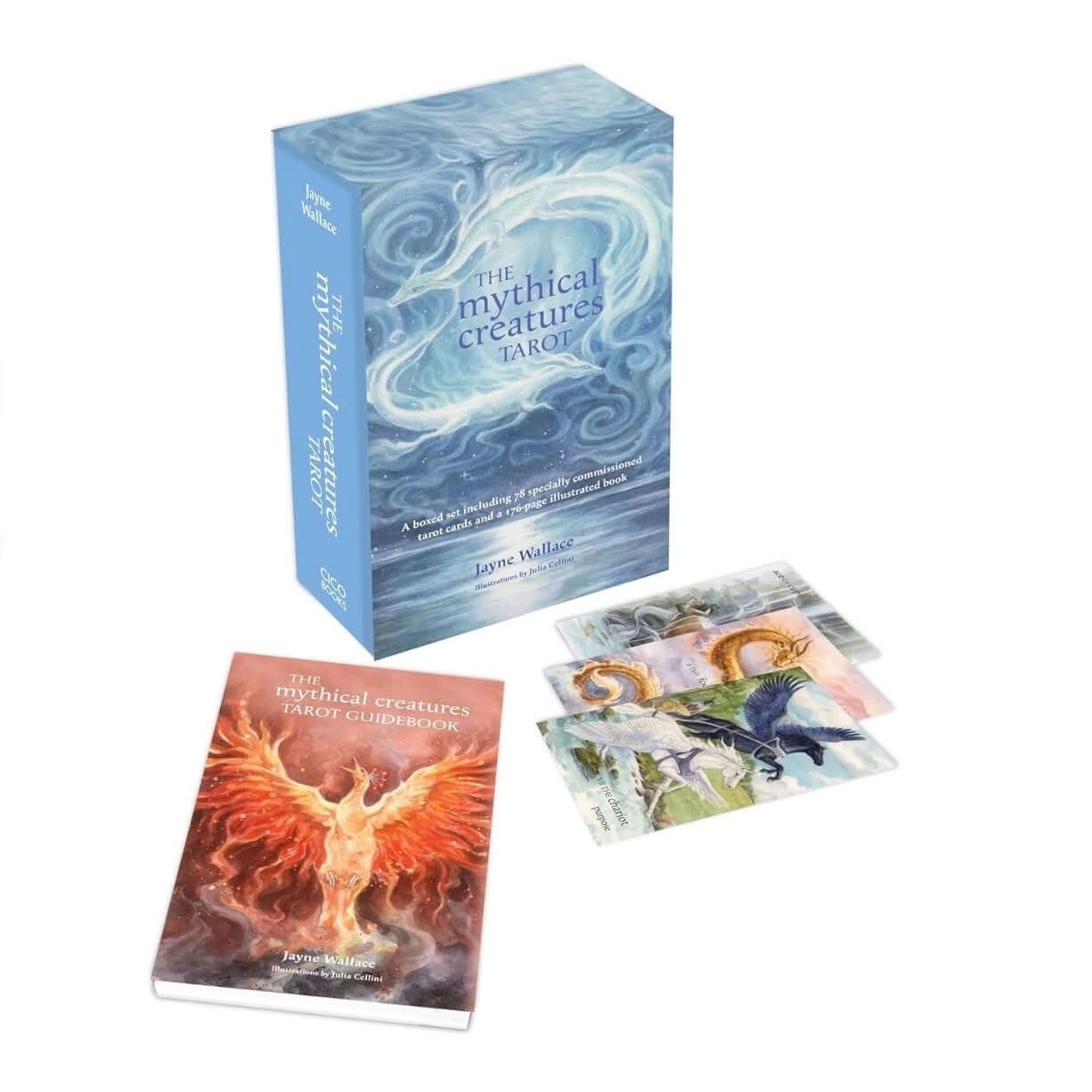 The Mythical Creatures Tarot deck and guidebook, part of the tarot decks and books collection.