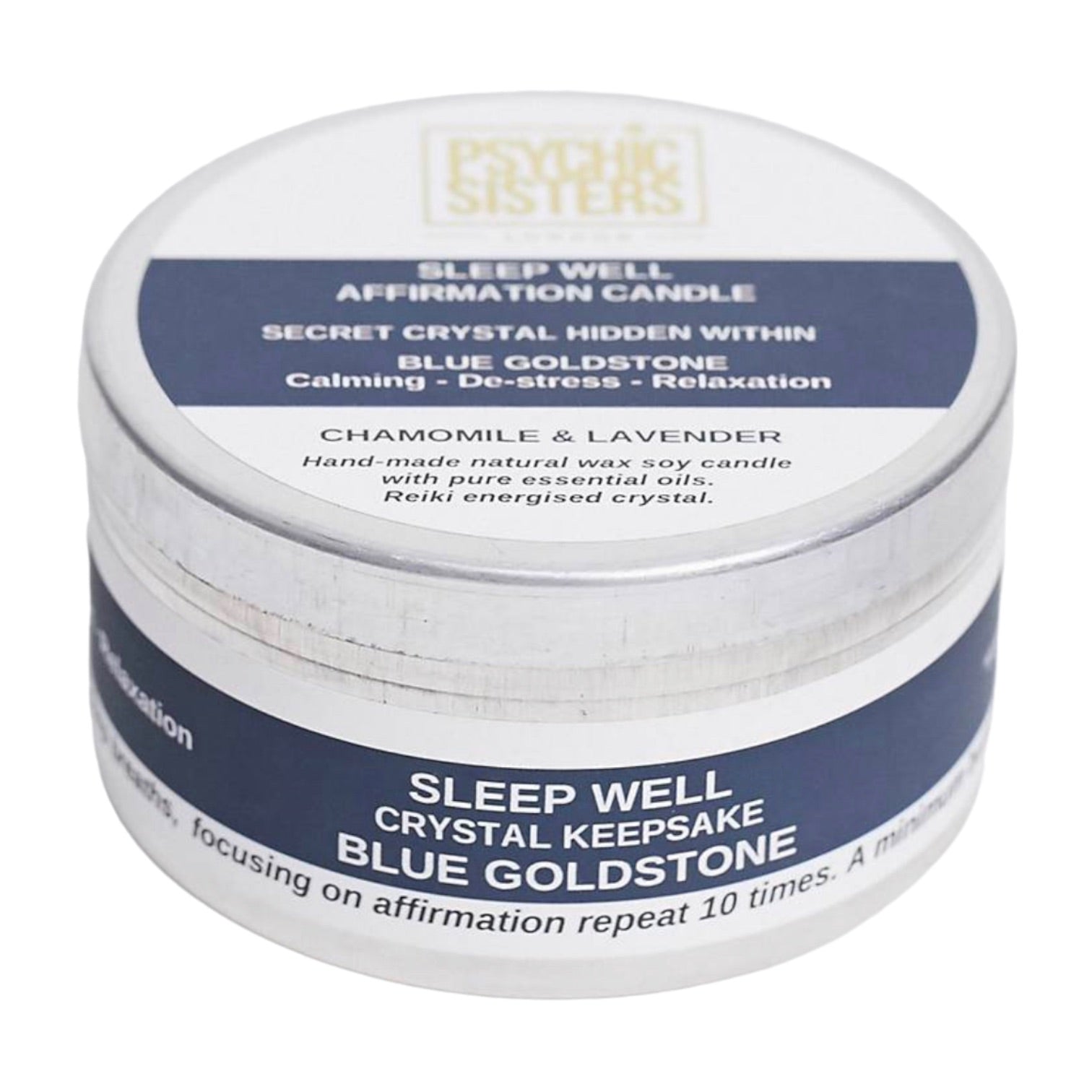 SLEEP WELL TIN CANDLE - Psychic Sisters