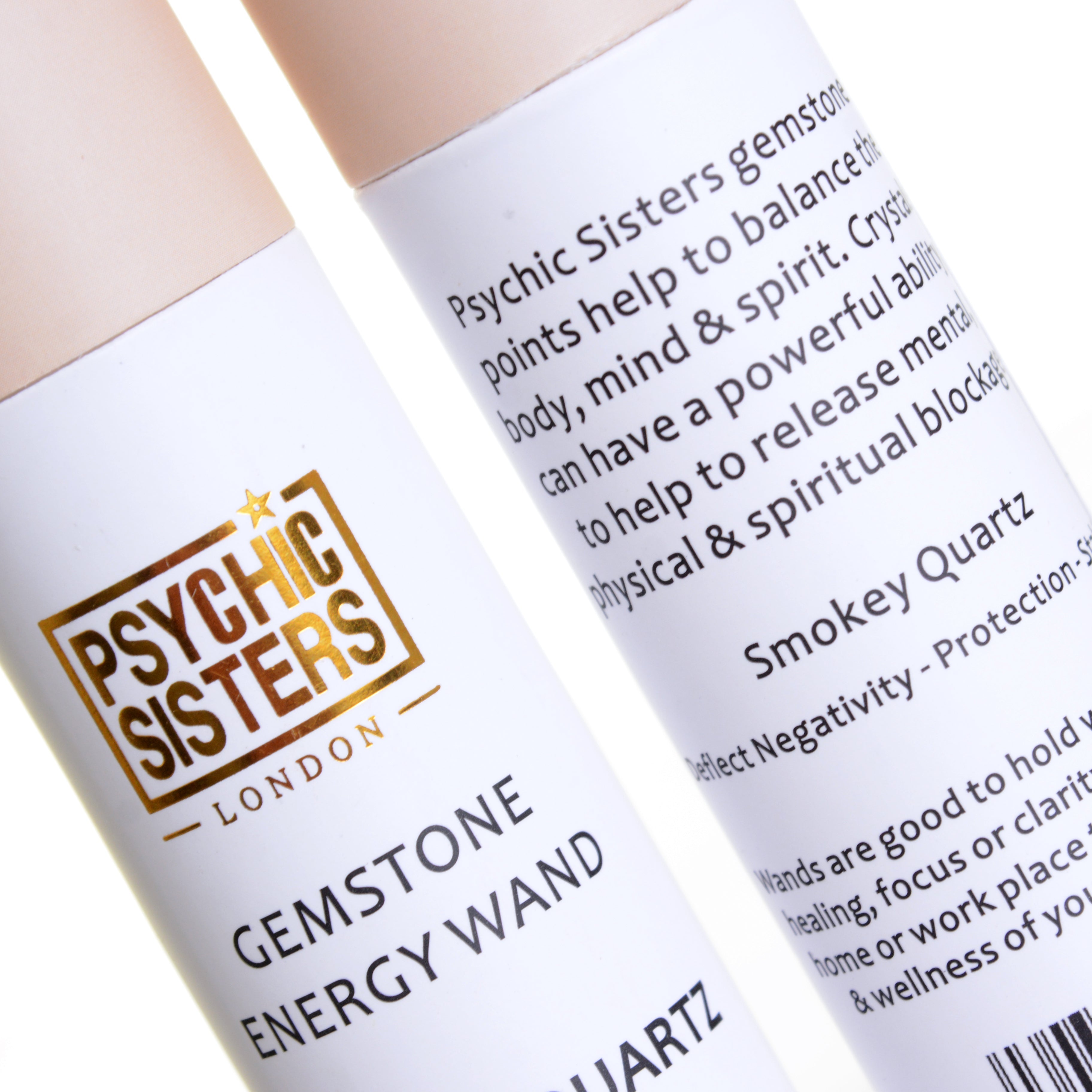 Smokey Quartz Point energy wand by Psychic Sisters for balancing body, mind, spirit and releasing blockages.