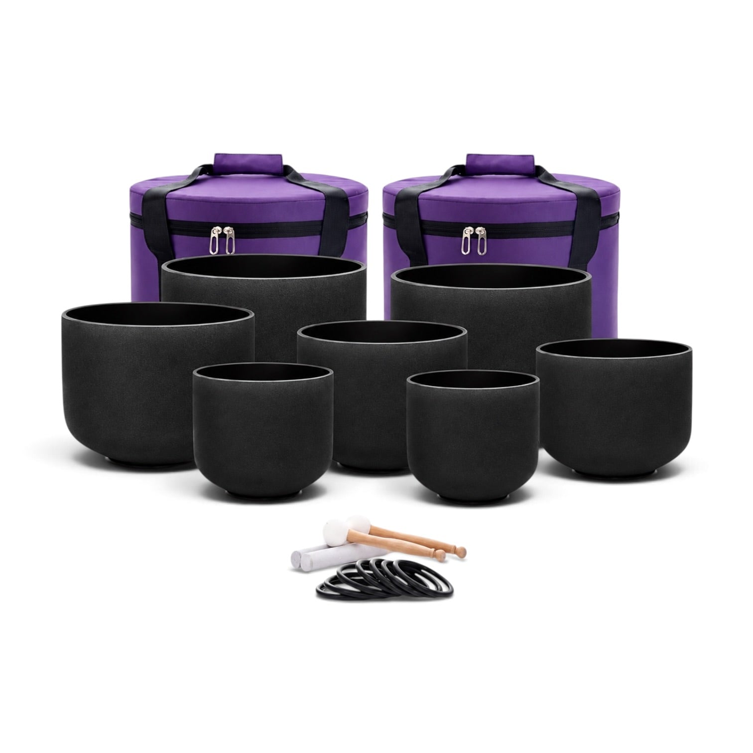 Black Crystal Singing Bowls – Chakra Sound Healing