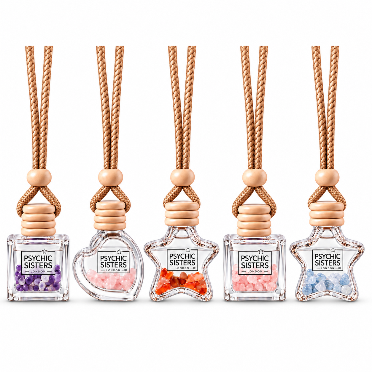 Gemstone Travel Hanging Reed Diffuser | Psychic Sisters