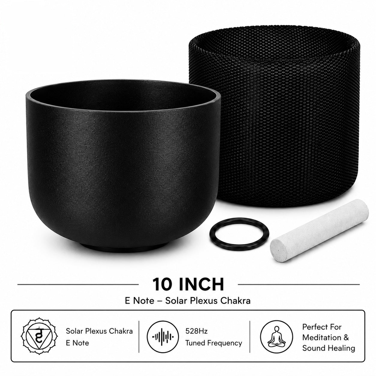 Black Crystal Singing Bowls – Chakra Sound Healing