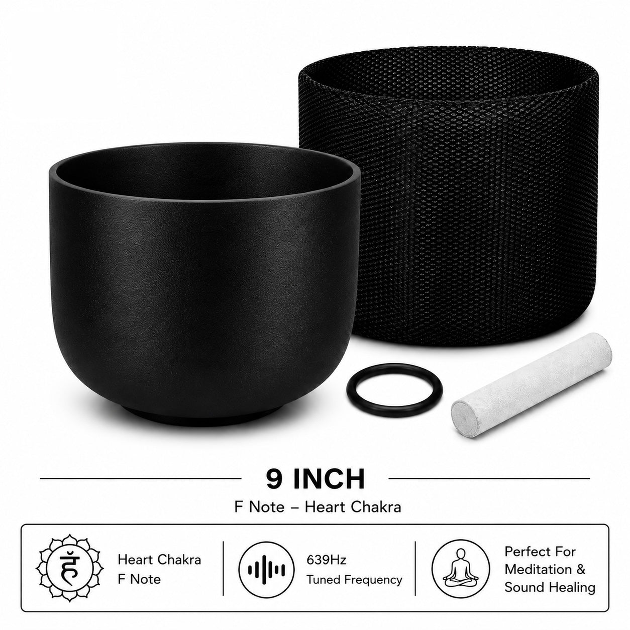 Black Crystal Singing Bowls – Chakra Sound Healing