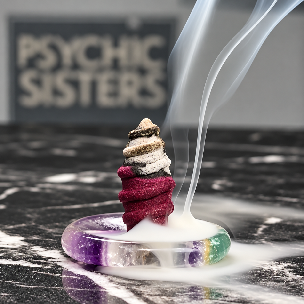 FLUORITE BACK-FLOW SET - Psychic Sisters