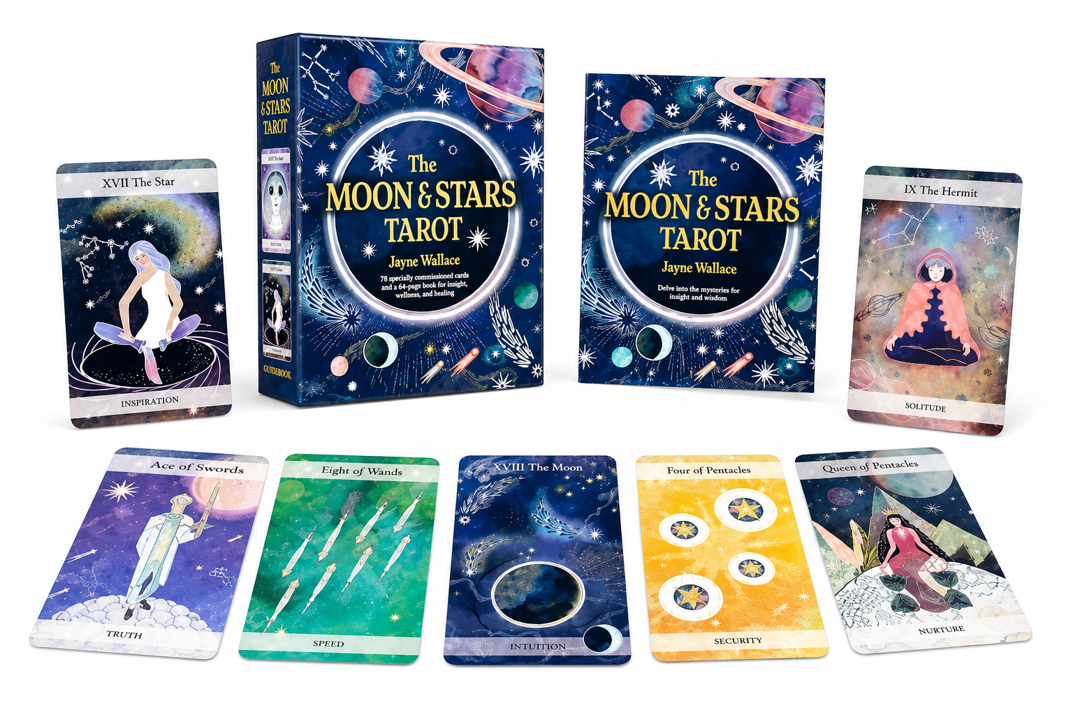The Moon & Stars Tarot By Jayne Wallace