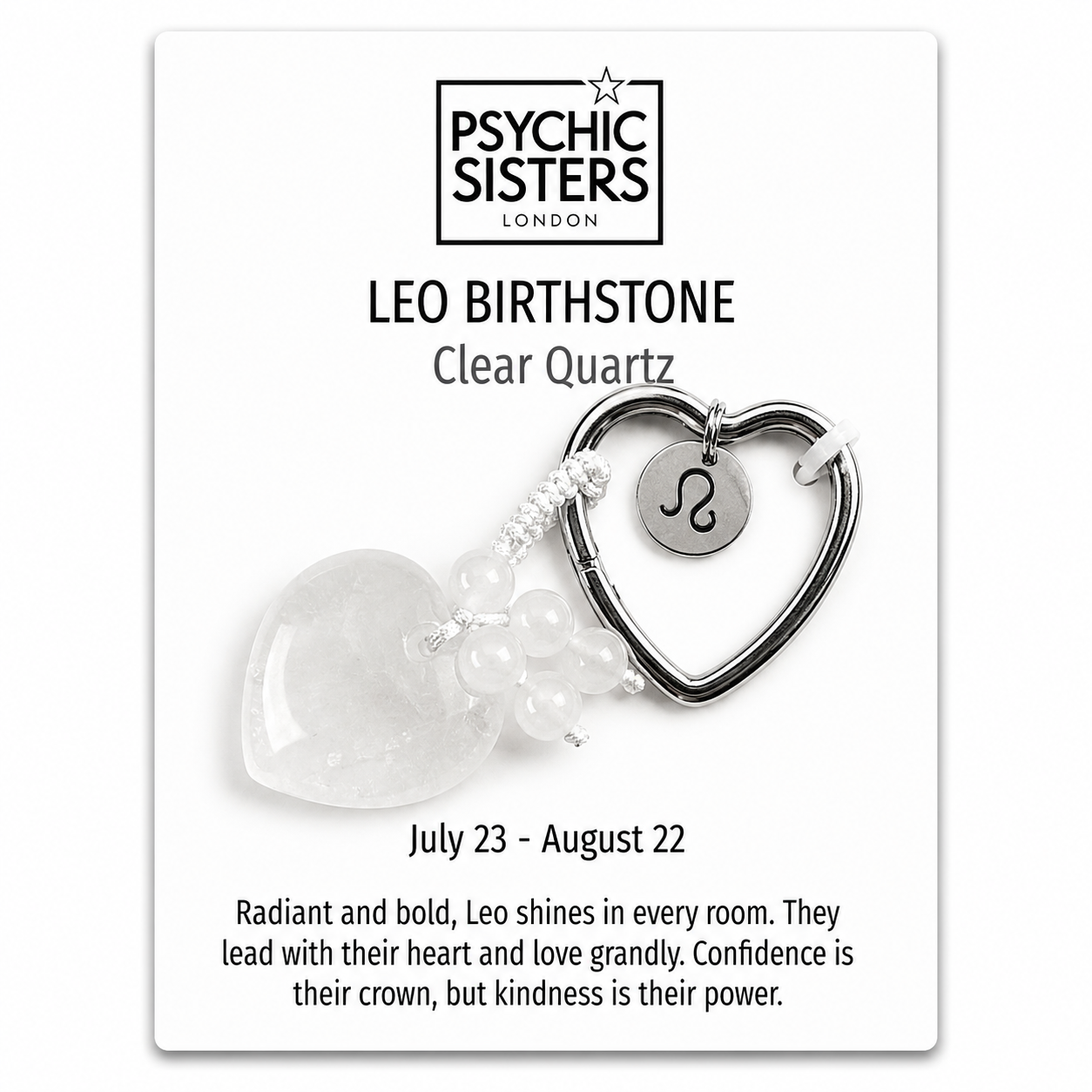 Zodiac Crystal Keyring Collection