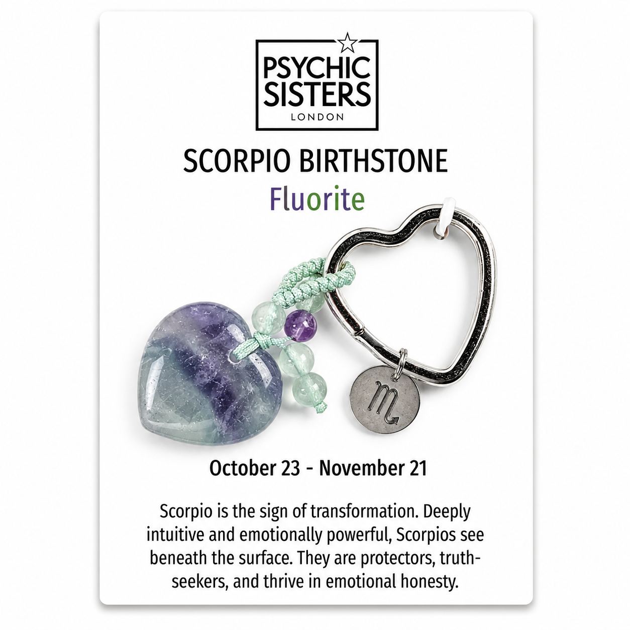 Zodiac Crystal Keyring Collection