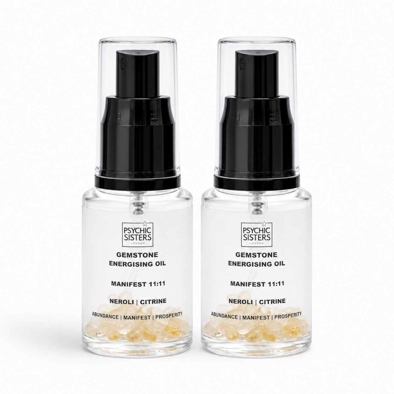 Manifest 11:11 Oil & Mist Set – Citrine-Infused Manifestation Body Duo