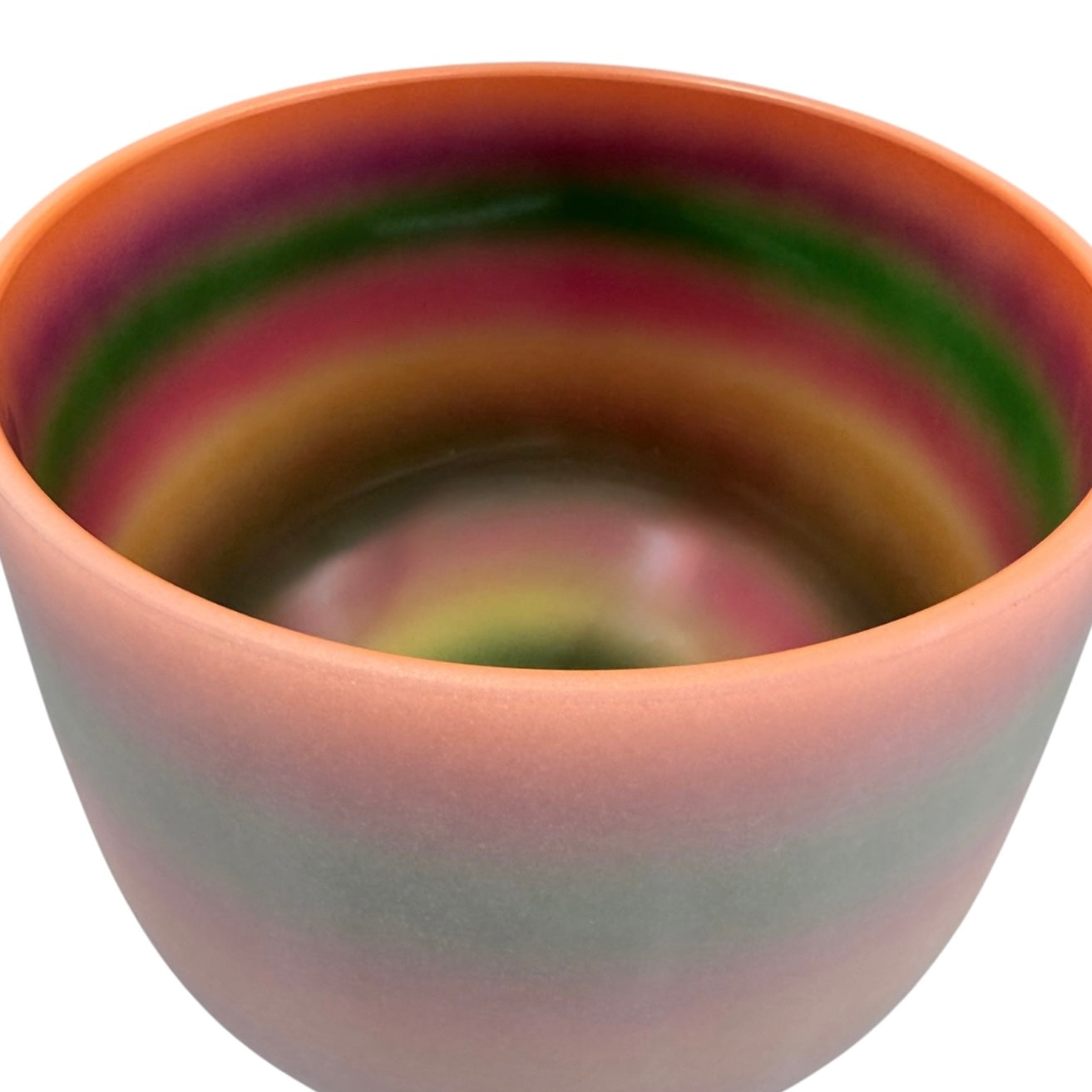 Orange Rainbow Quartz 8” Crystal Singing Bowl