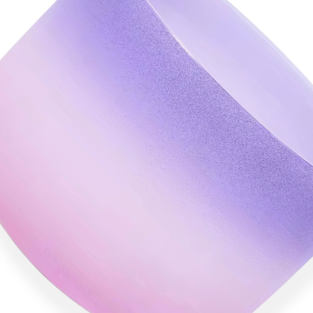 Amethyst & Rose 8” Crystal Singing Bowl