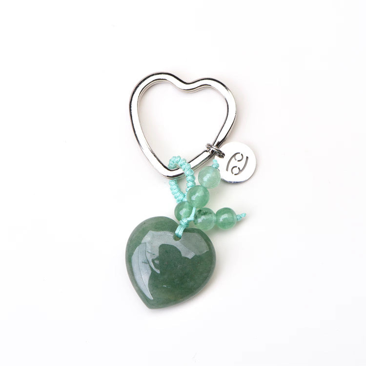 Zodiac Crystal Keyring Collection