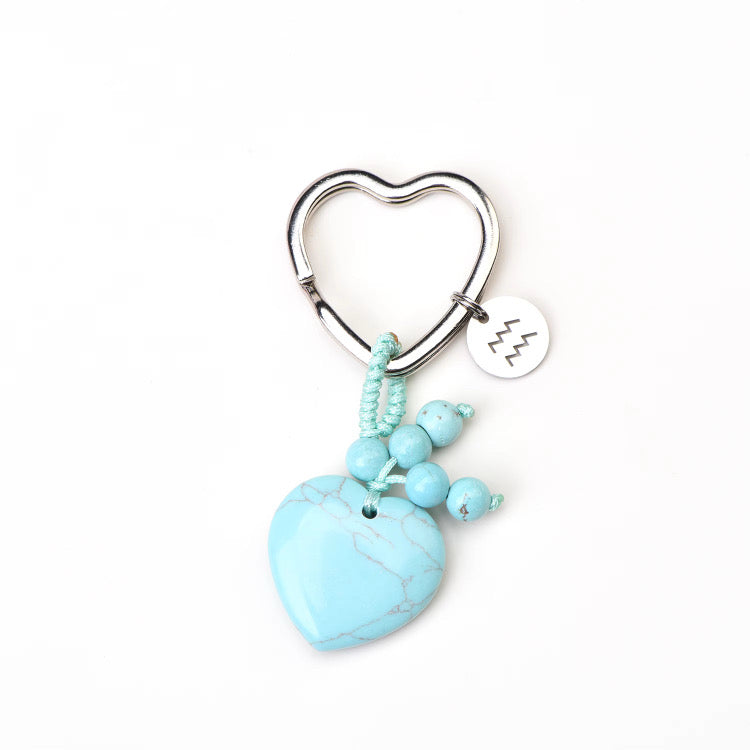 Zodiac Crystal Keyring Collection