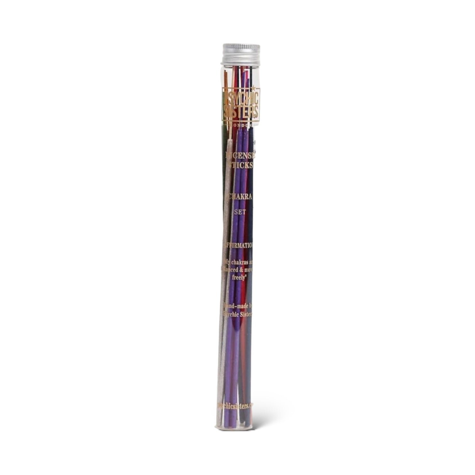 Mixed Incense set featuring handmade incense sticks in a reusable glass tube for aromatherapy.