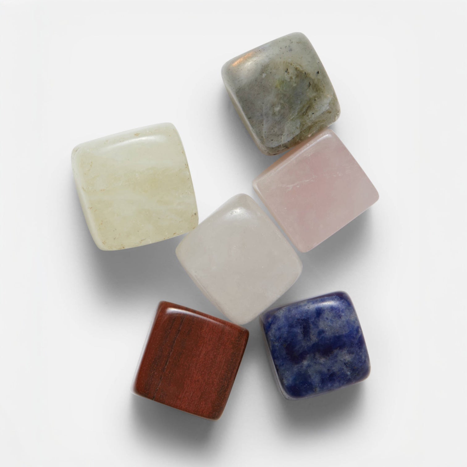 Cancer Crystal Set (June 21 - July 22) featuring six hand-selected crystals for cancer zodiac.