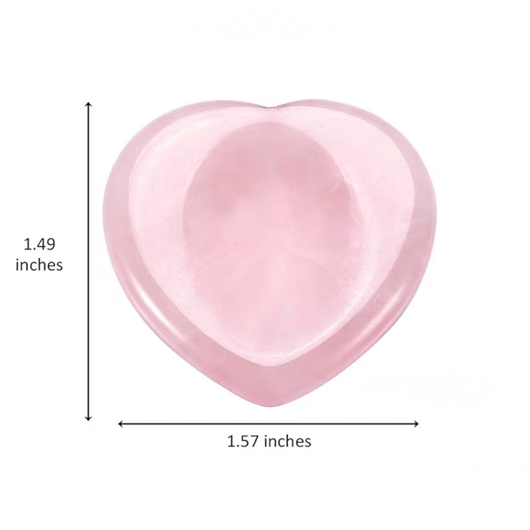 Crystal Heart Worry Stone