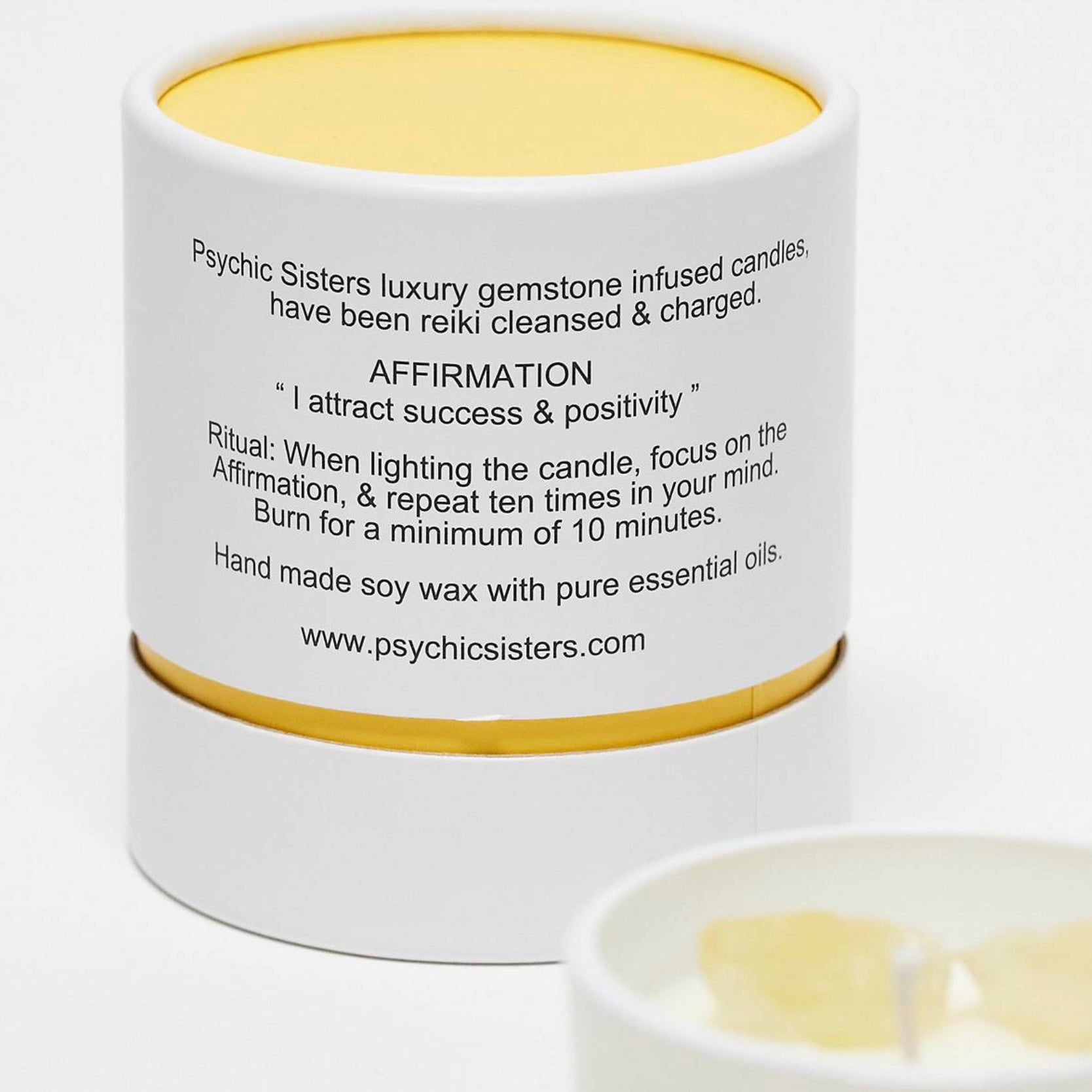 Citrine Crystal Candle – Neroli