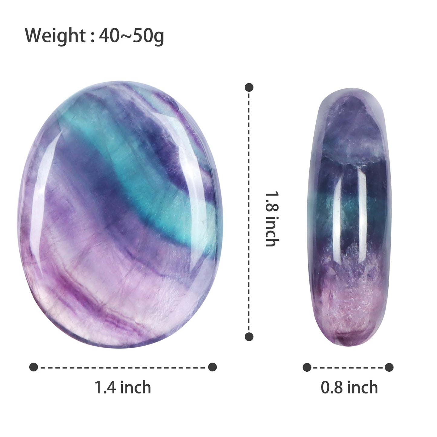 Fluorite Worry Stone