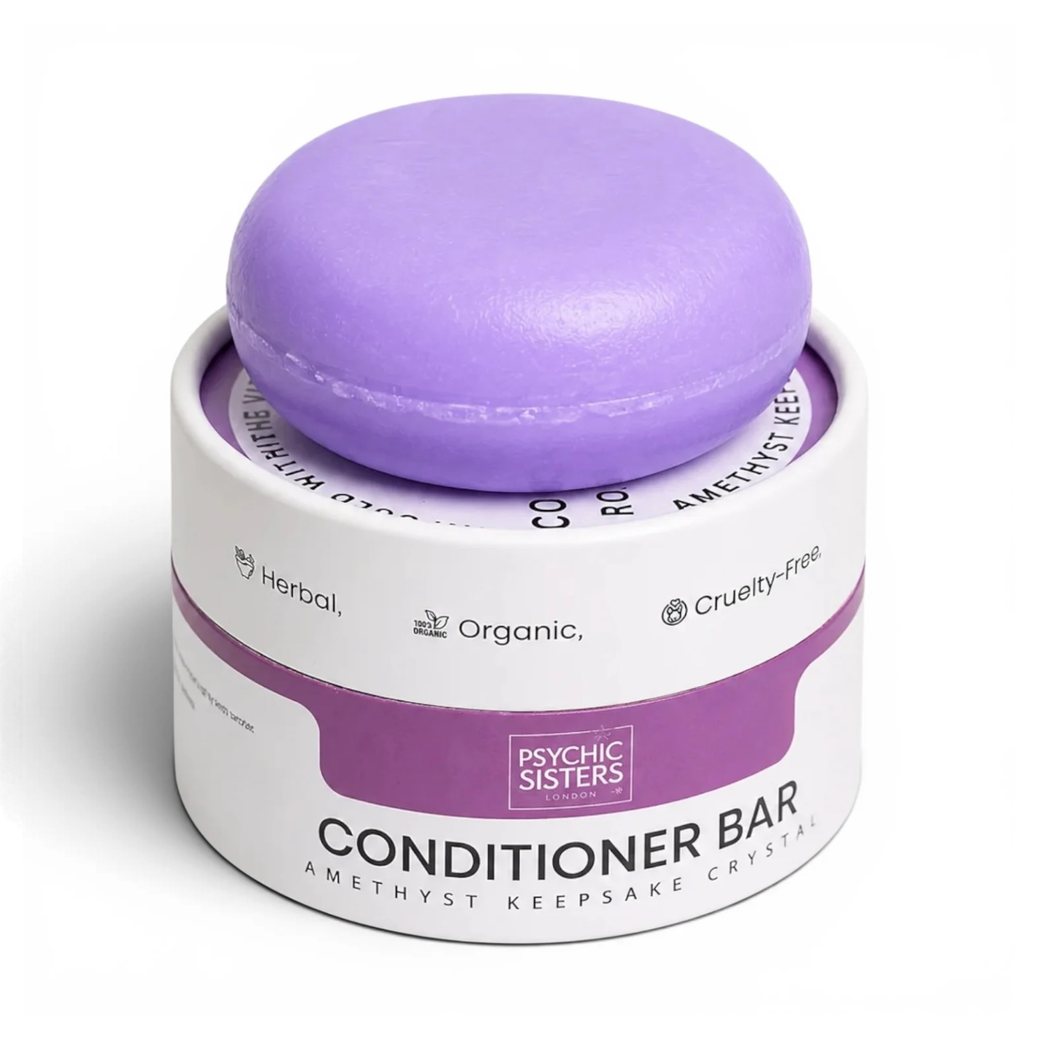 Rosemary & Biotin Shampoo & Conditioner Bars with Hidden Gemstone Hearts