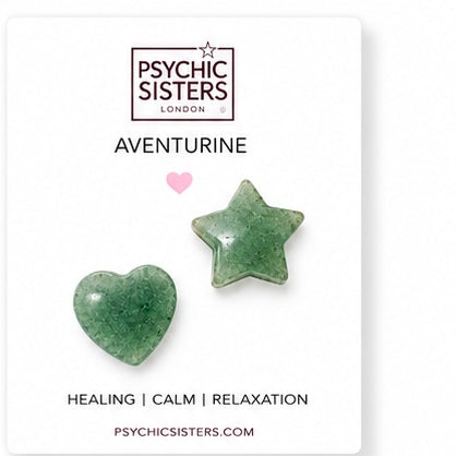 Psychic Sisters Gemstone Pocket Heart And Star