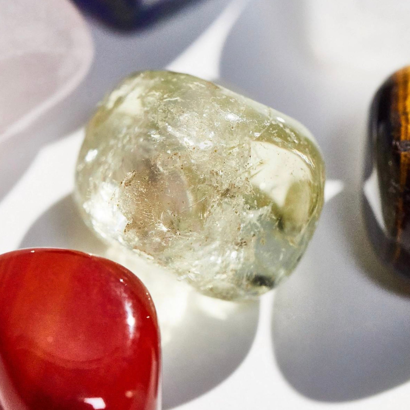 Virgo Crystal Set (August 23 - September 22) featuring green crystal among other gemstones.