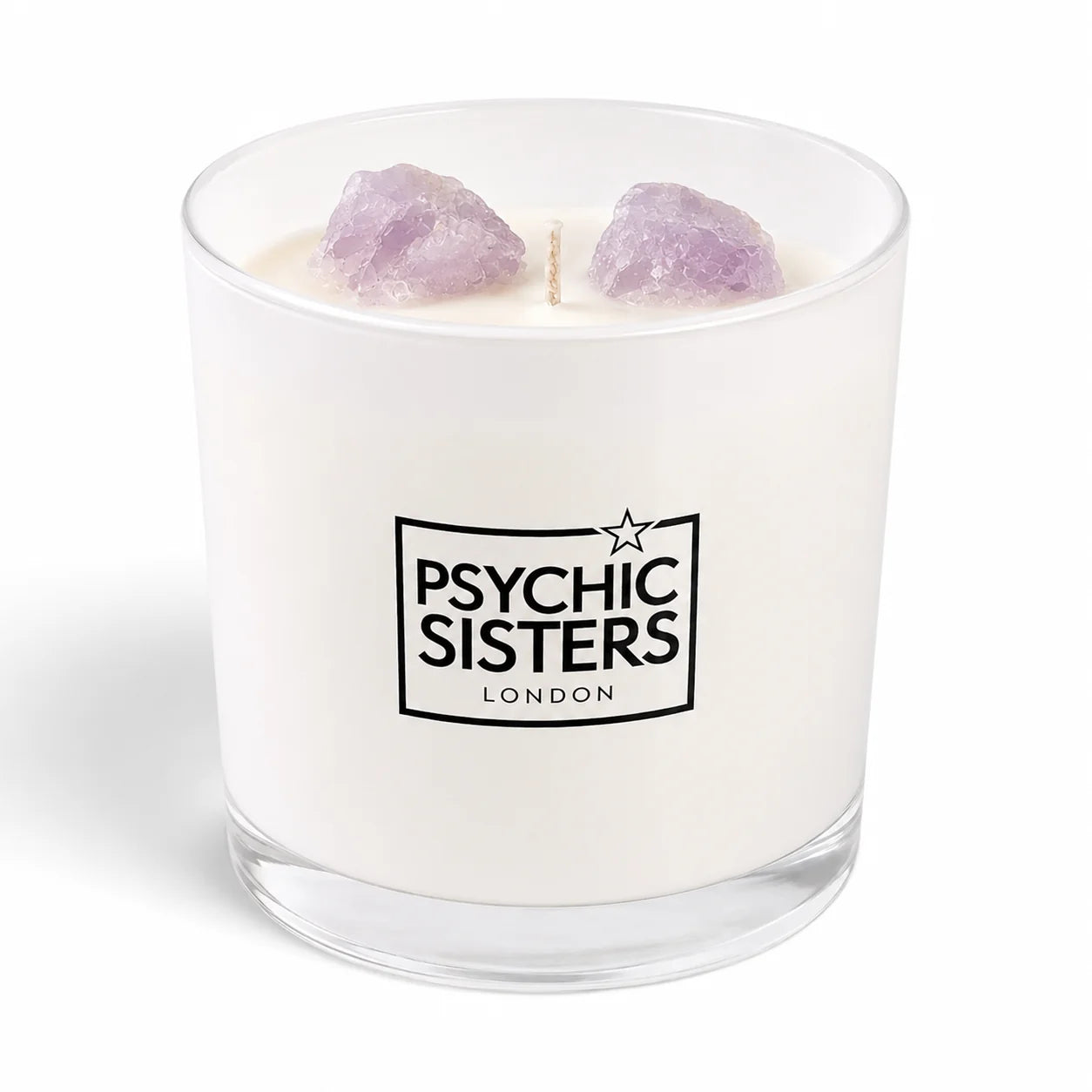 Crystal Candle with Natural Gemstones – 130g