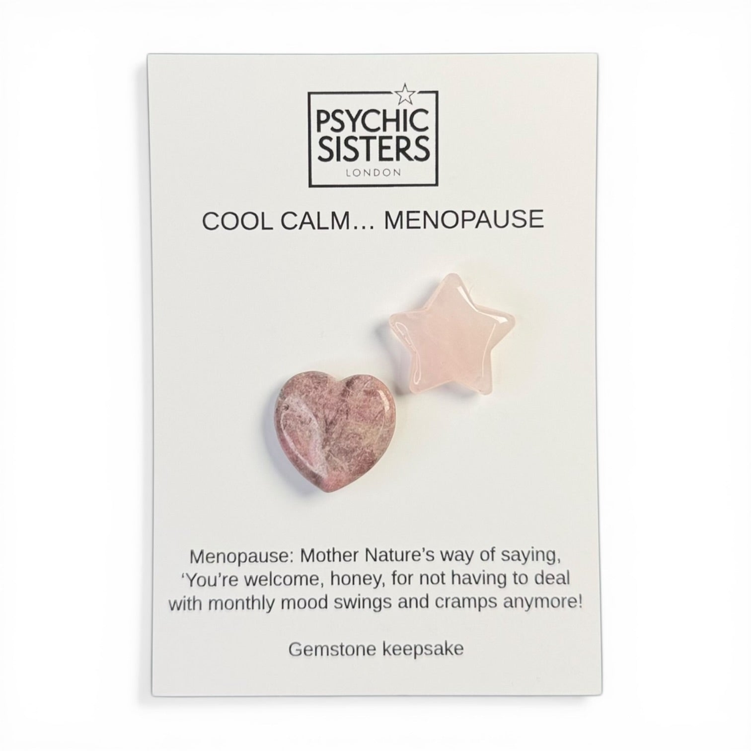Psychic Sisters “Cool Calm Menopause” Pocket Hug Card