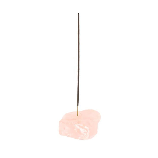 Rose Quartz Crystal Incense Stick Holder