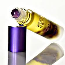 Angel Roll On oil bottle with purple cap, showcasing the unique blend of lavender and peppermint essential oils.