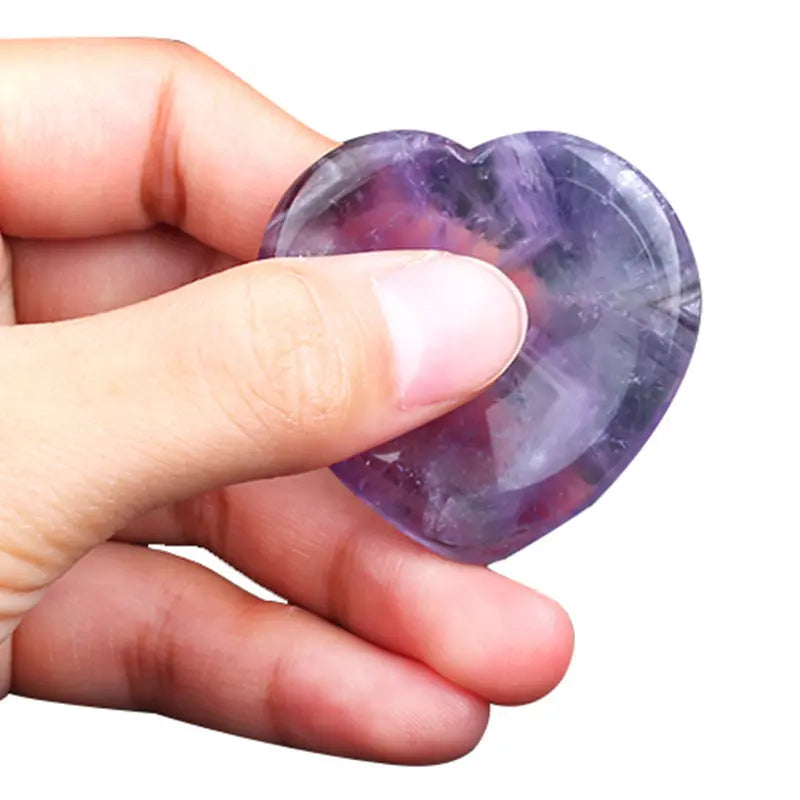 Crystal Heart Worry Stone