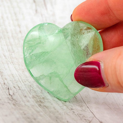 Crystal Heart Worry Stone
