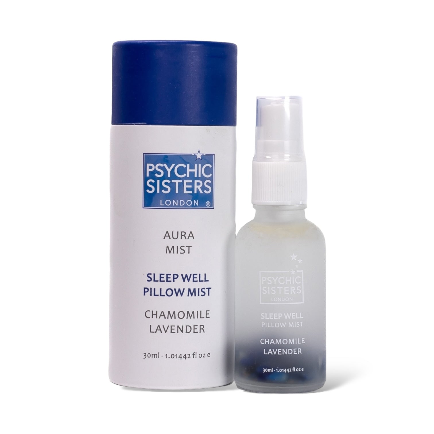 Sleep Well Aura Mist and Pillow Mist by Psychic Sisters, ideal for relaxation and promoting restful sleep.