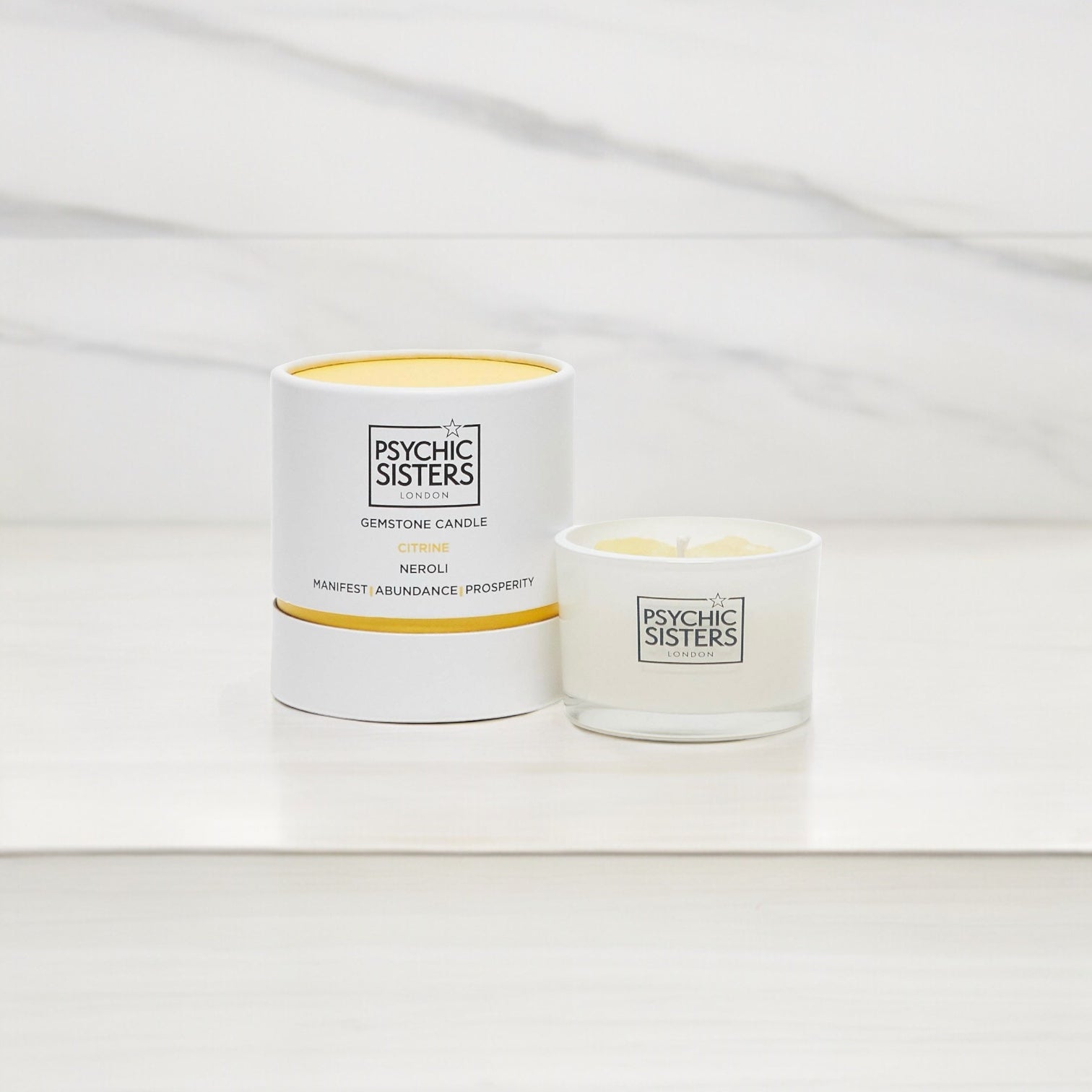 Citrine Crystal Candle – Neroli