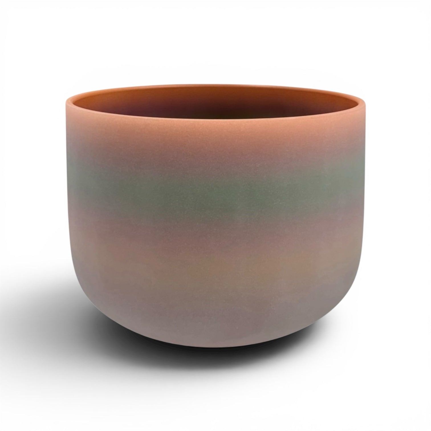 Orange Rainbow Quartz 8” Crystal Singing Bowl