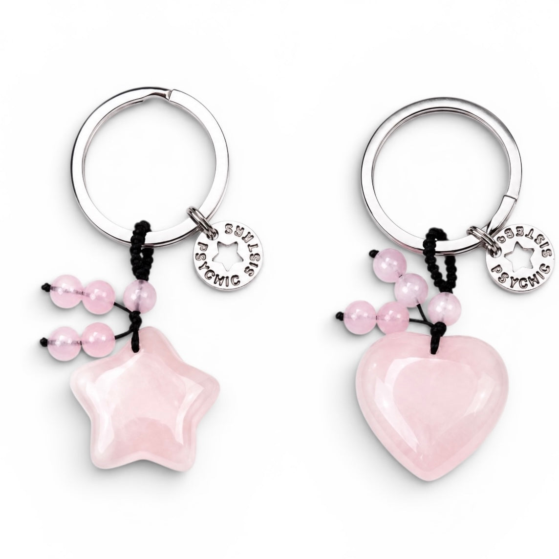 Rose Quartz Keyring