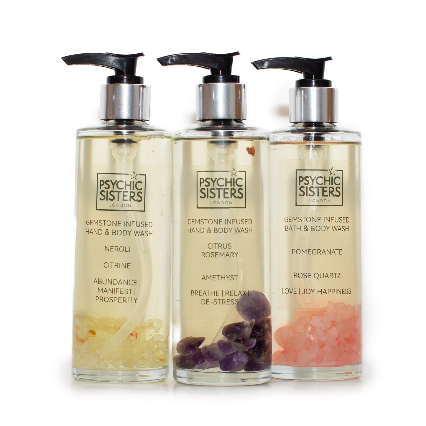 Gemstone Infused Hand And Body Wash.